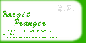 margit pranger business card